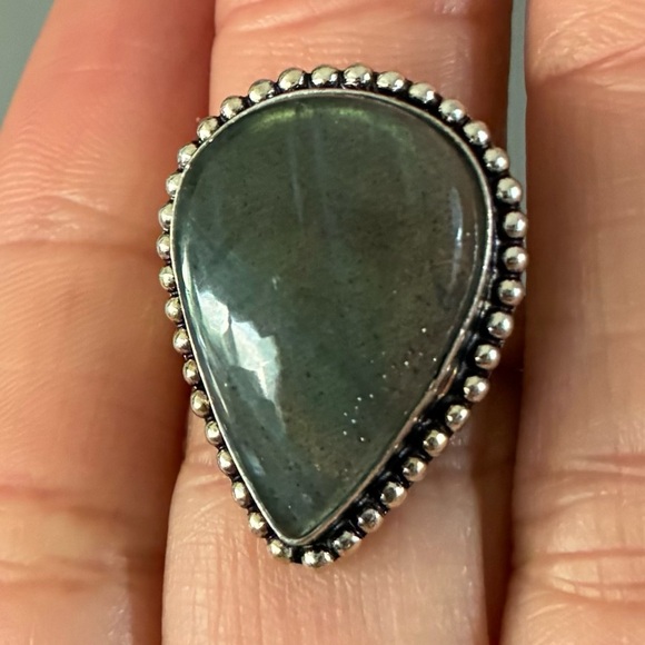 LABRADORITE SIZE 7.25 RING - Picture 5 of 9